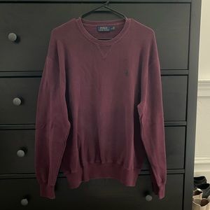 Polo | Polo Ralph Lauren burgundy crew neck sweater size L
